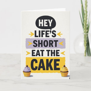 Tarjeta de cumpleaños de confitería dulce