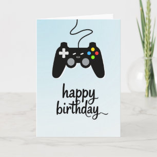 Tarjeta de cumpleaños de controlador alegre