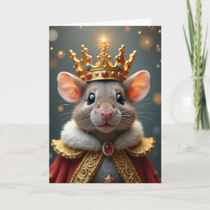 Tarjeta de cumpleaños de corona real