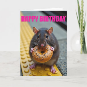 Tarjeta de cumpleaños de criatura de pastelería