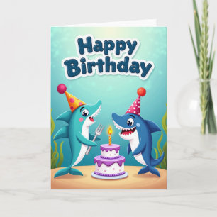 Tarjeta de cumpleaños de criatura del océano