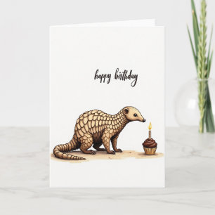 Tarjeta de cumpleaños de criatura escamosa
