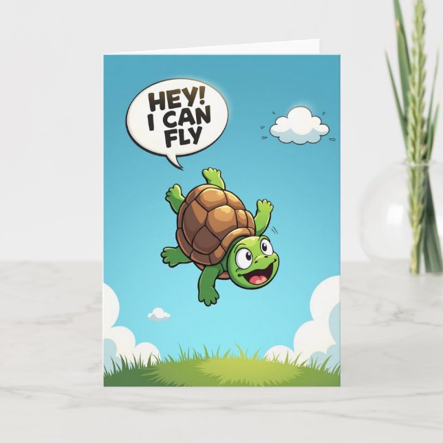 Tarjeta de cumpleaños de criatura jubilosa (Anverso)