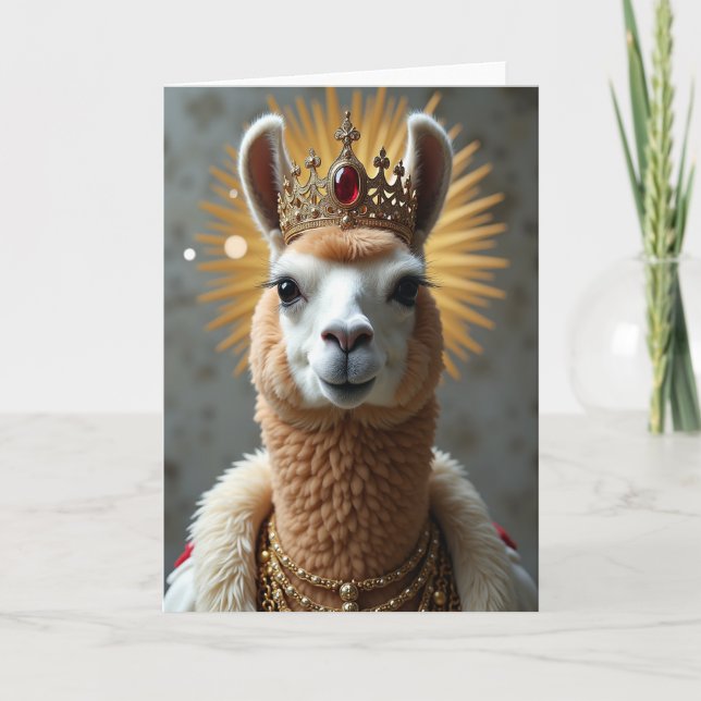 Tarjeta de cumpleaños de criatura real (Anverso)