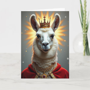 Tarjeta de cumpleaños de criatura regia