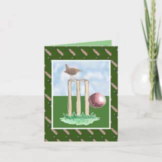Tarjeta de cumpleaños de Cricketers