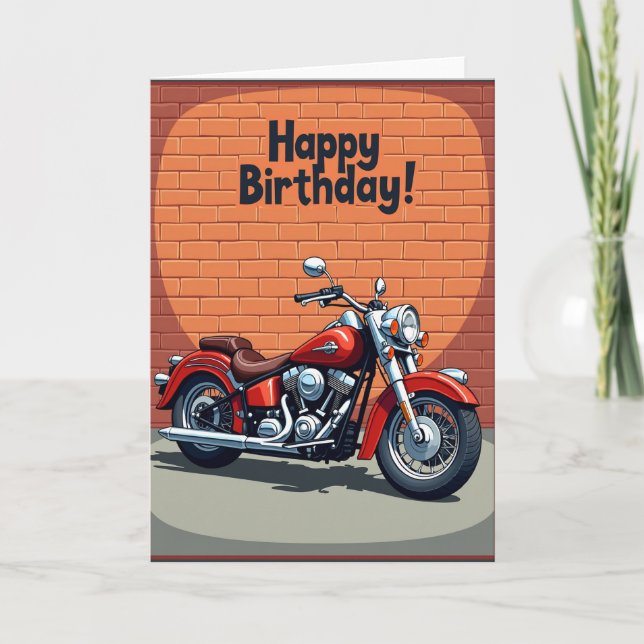 Tarjeta de cumpleaños de Cruiser en negrita (Anverso)