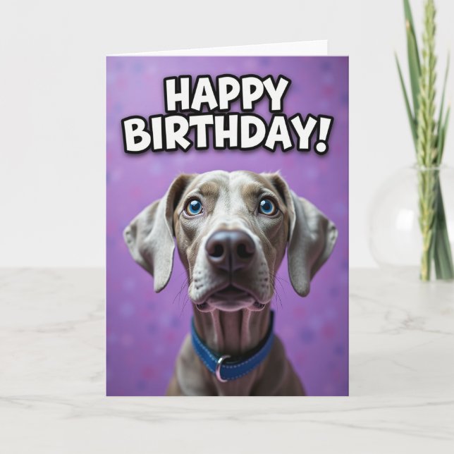 Tarjeta de cumpleaños de cuello azul (Anverso)