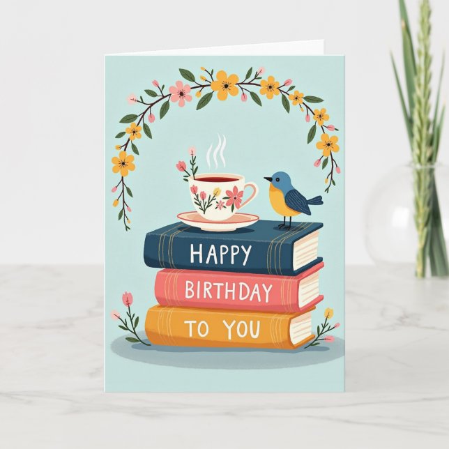 Tarjeta de cumpleaños de cuento (Anverso)