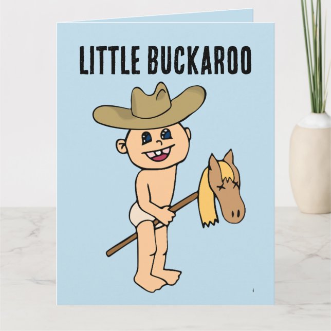 TARJETA DE CUMPLEAÑOS DE CUMPLEAÑOS DE BUCKAROO (Anverso)
