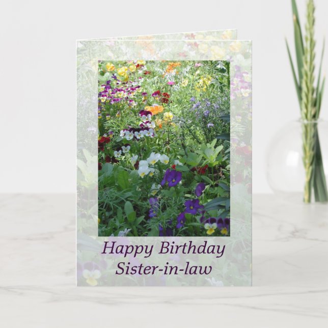 Tarjeta de cumpleaños de cuñada de Janz (Anverso)