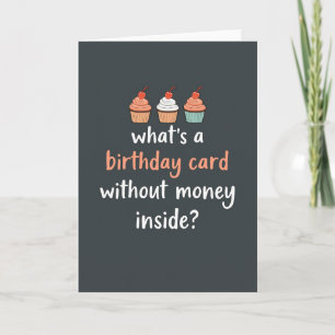 Tarjeta de cumpleaños de Cupcake Ingeniosa
