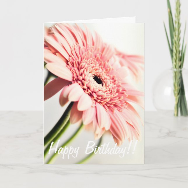 Tarjeta de cumpleaños de Daisy Rosa (Anverso)