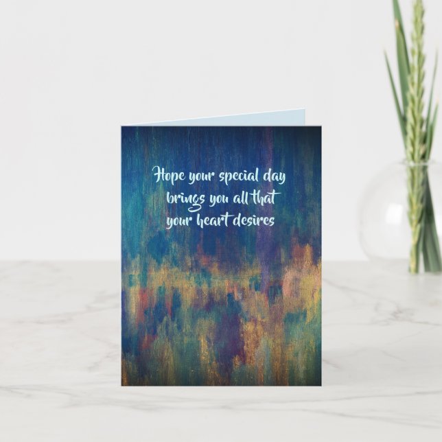 Tarjeta de cumpleaños de dalDesignNZ (Anverso)