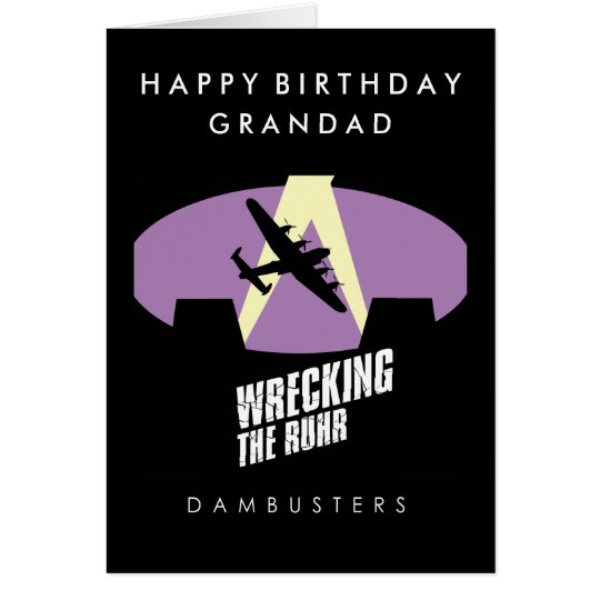 Tarjeta de cumpleaños de Dambuster Lancaster