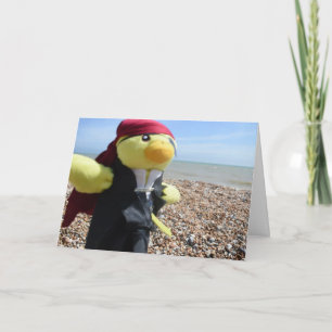 Tarjeta de cumpleaños de Danny Duck el Pirata