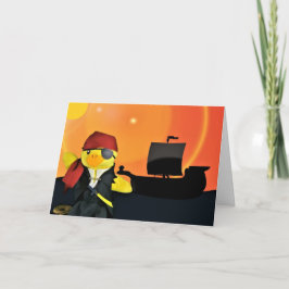 Tarjeta de cumpleaños de Danny Duck el Pirata