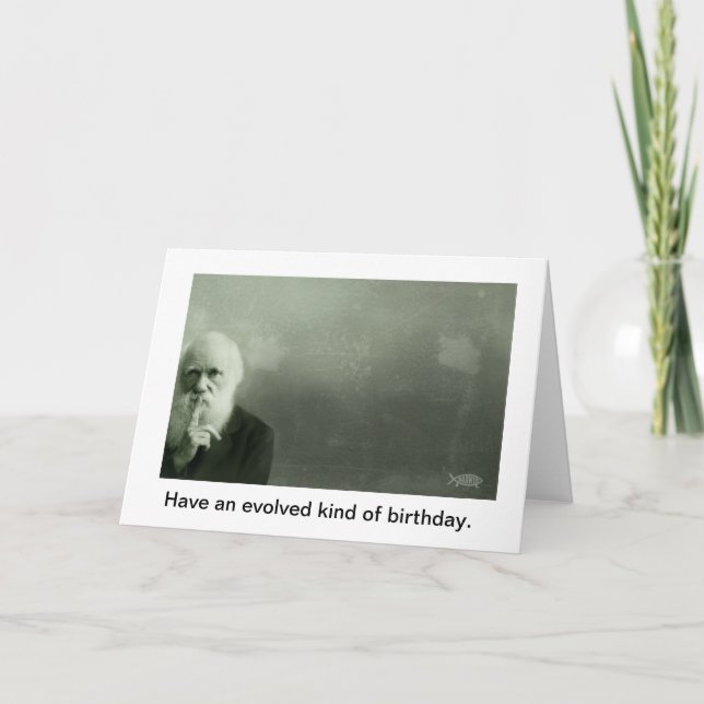 Tarjeta de cumpleaños de Darwin (Anverso)