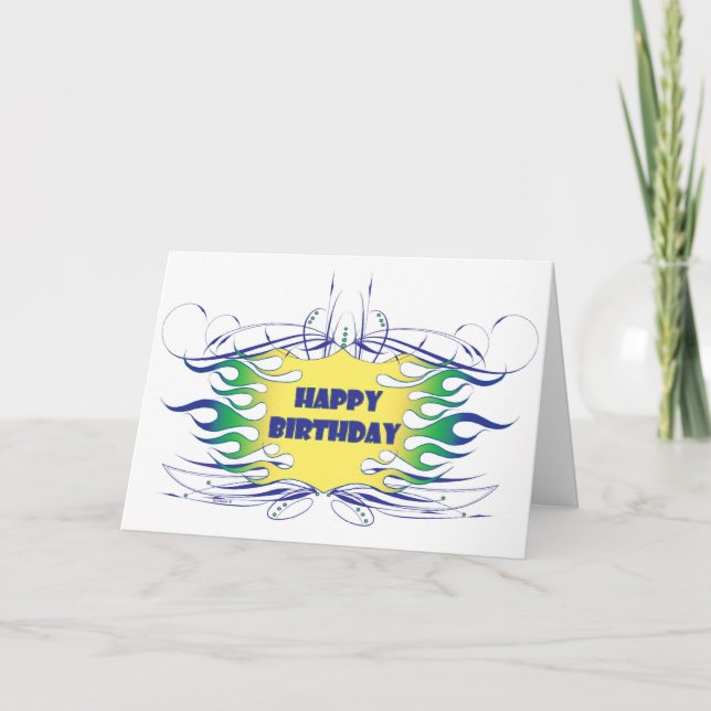 Tarjeta de cumpleaños de detalles finos (Anverso)