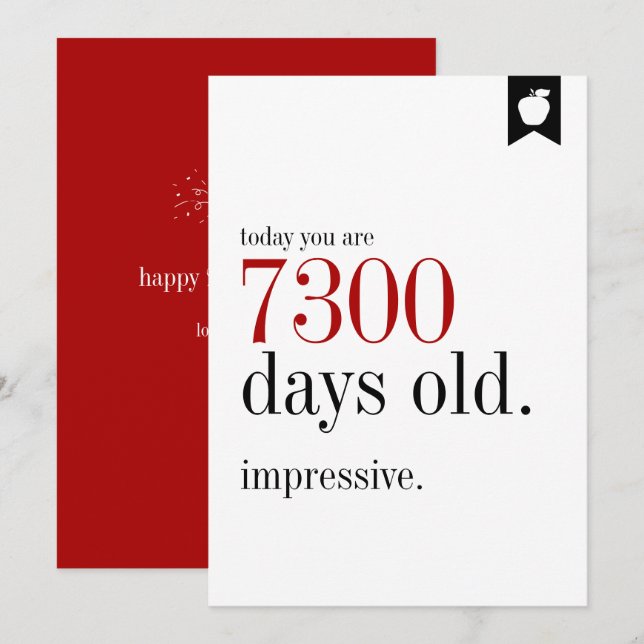 Tarjeta de Cumpleaños de Días de Cumpleaños de Hit (Anverso / Reverso)