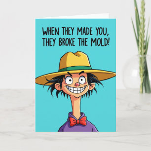 Tarjeta de Cumpleaños de Dibujos Animados Única