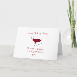 Tarjeta de cumpleaños de diciembre