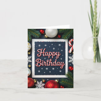 Tarjeta de cumpleaños de diciembre, Navidades tarj