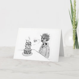 Tarjeta de cumpleaños de dientes voladores