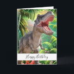 Tarjeta de cumpleaños de Dinosaur Kids Jurassic Tr<br><div class="desc">Dinosaurio Niños Jurásico Trex Tarjeta de Cumpleaños dulce tarjeta de dinosaurio personalizado para un niño o chica. Haga clic en el botón "Personalizar it!" para cambiar el tamaño del texto,  el color del texto,  el estilo del tipo de letra y más!</div>