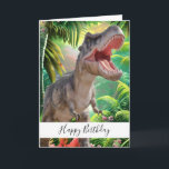 Tarjeta de cumpleaños de Dinosaur Kids Jurassic Tr<br><div class="desc">Dinosaurio Niños Jurásico Trex Tarjeta de Cumpleaños dulce tarjeta de dinosaurio personalizado para un niño o chica. Haga clic en el botón "Personalizar it!" para cambiar el tamaño del texto,  el color del texto,  el estilo del tipo de letra y más!</div>