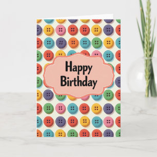 Tarjeta de cumpleaños de discos vibrantes