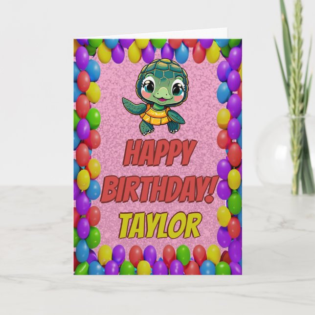 Tarjeta de cumpleaños de diversión personalizada p (Anverso)