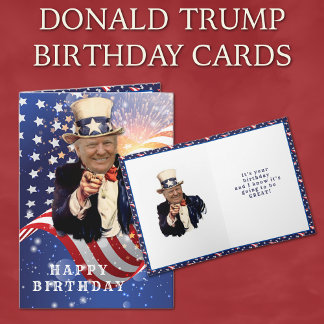 TARJETA DE CUMPLEAÑOS DE DONALD TRUMP