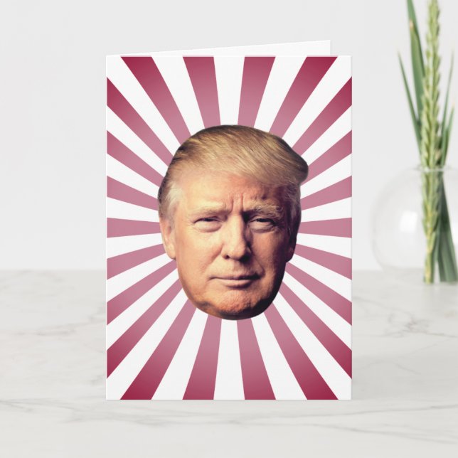 TARJETA DE CUMPLEAÑOS DE DONALD TRUMP (Anverso)