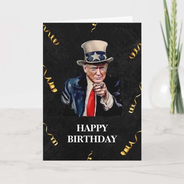 TARJETA DE CUMPLEAÑOS DE DONALD TRUMP 2024 (Anverso)
