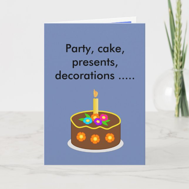 Tarjeta de cumpleaños de Donald Trump -- "Complicó (Anverso)
