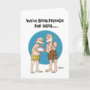 Tarjeta de cumpleaños de dos viejos amigos