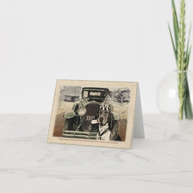 Tarjeta de cumpleaños de Drin Basset (Anverso)