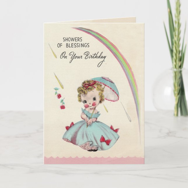 Tarjeta de cumpleaños de duchas (Anverso)