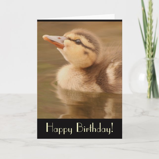 Tarjeta de cumpleaños de Duckling (Anverso)