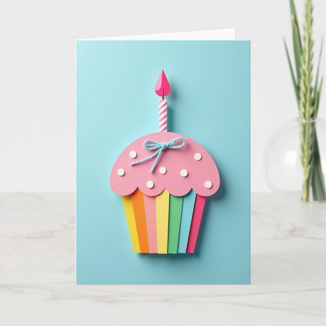 Tarjeta de cumpleaños de dulces confiterías (Anverso)