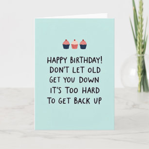 Tarjeta de cumpleaños de dulces humorísticos