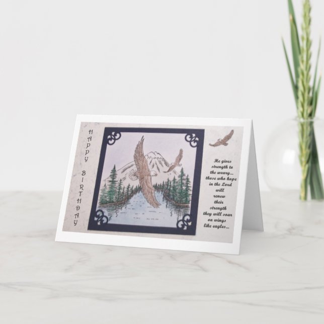 Tarjeta de cumpleaños de Eagle (Anverso)