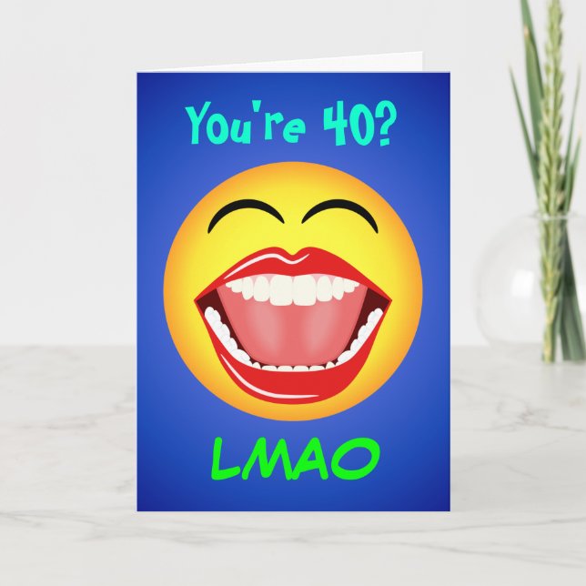 Tarjeta de cumpleaños de edad de Personalizable LM (Anverso)