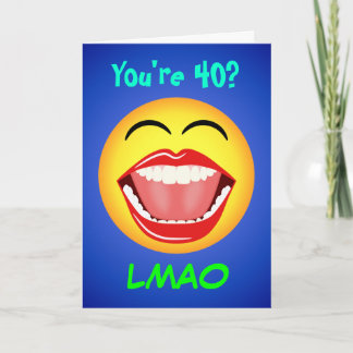 Tarjeta de cumpleaños de edad de Personalizable LM