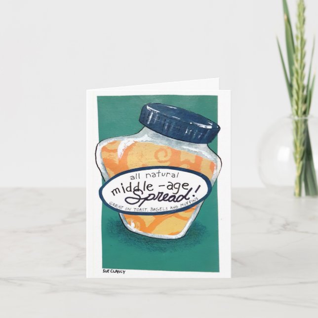 Tarjeta de cumpleaños de edad media (Anverso)