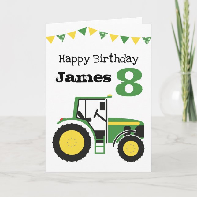 Tarjeta de cumpleaños de edad personalizada del Gr (Anverso)