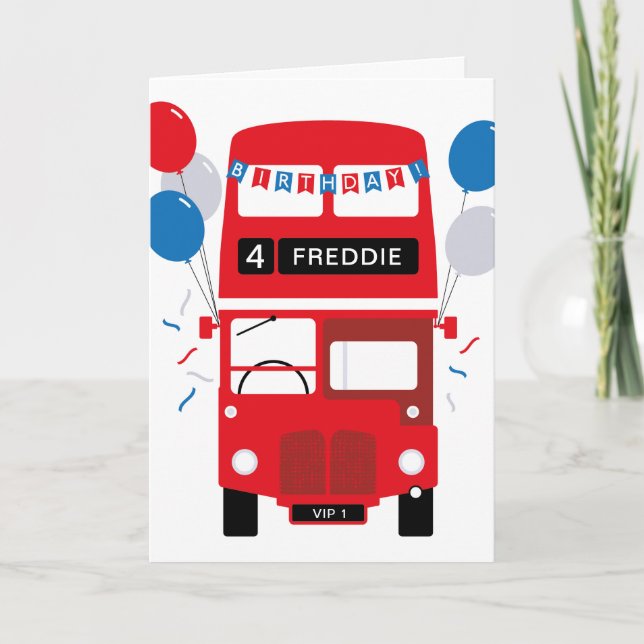 Tarjeta de cumpleaños de edad personalizada para e (Anverso)