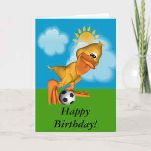 Tarjeta de cumpleaños de Eggbert The Duck