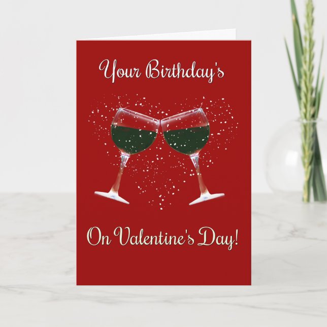 Tarjeta de cumpleaños de el día de San Valentín Wi (Anverso)